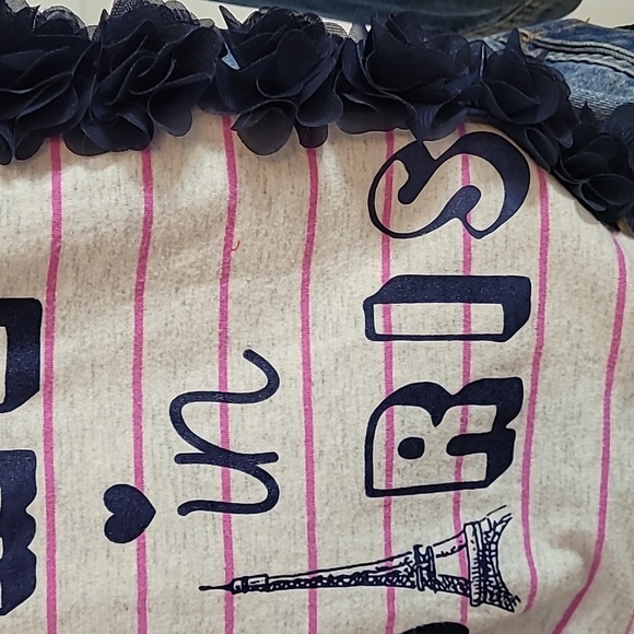 Refashioned denim jacket Paris - Picture 2 of 5